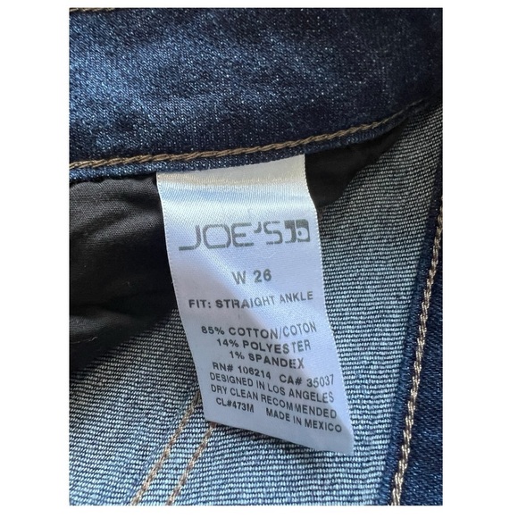 Joe’s Jeans High Rise Straight Ankle Cut Hem Size 26 - Picture 3 of 4